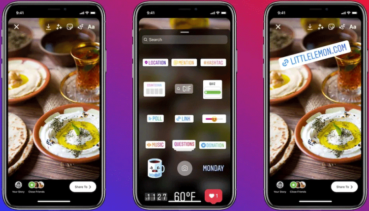 قرار دادن لینک در استوری اینستاگرام